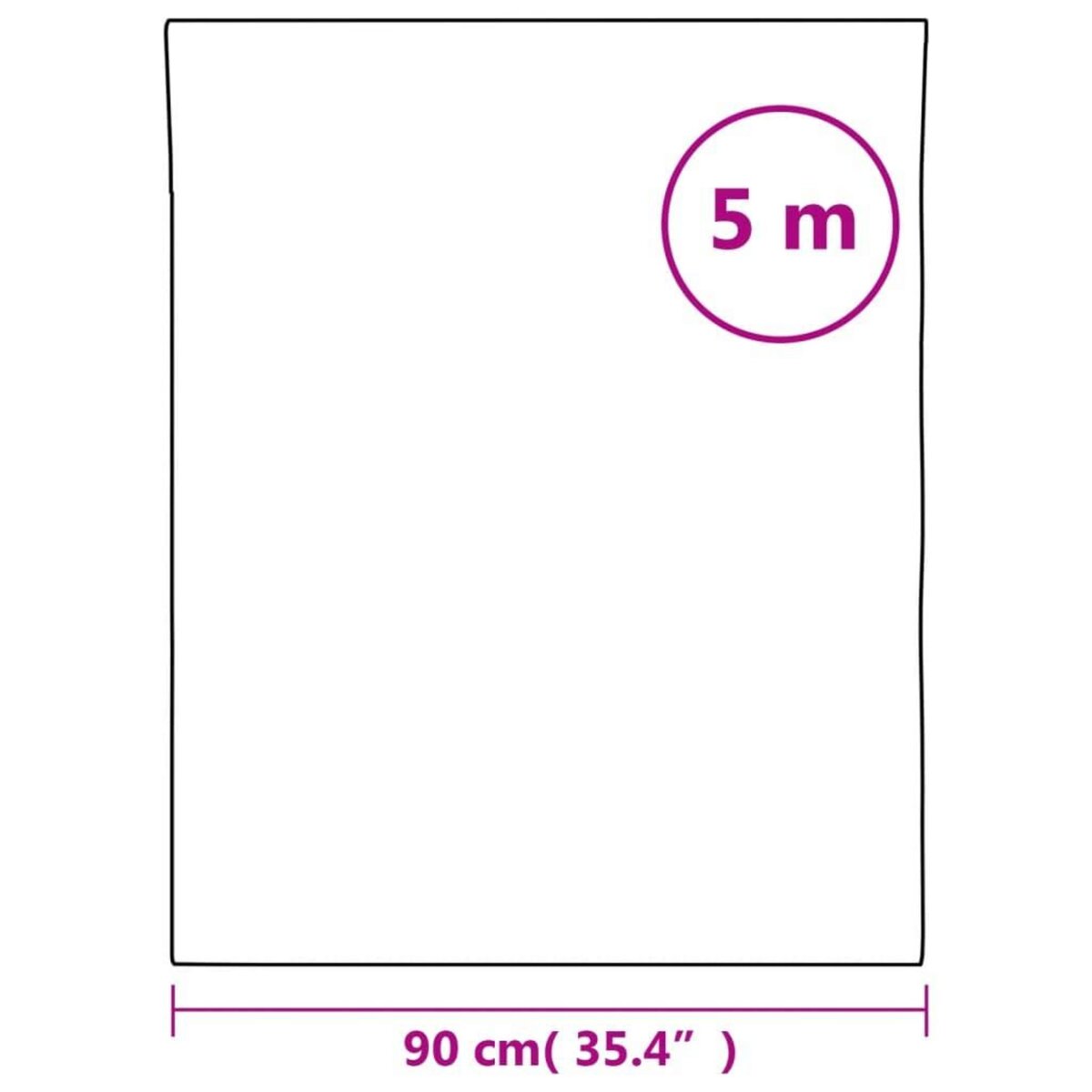 VIDAXL Film de fenetre depoli blanc 90x500 cm PVC