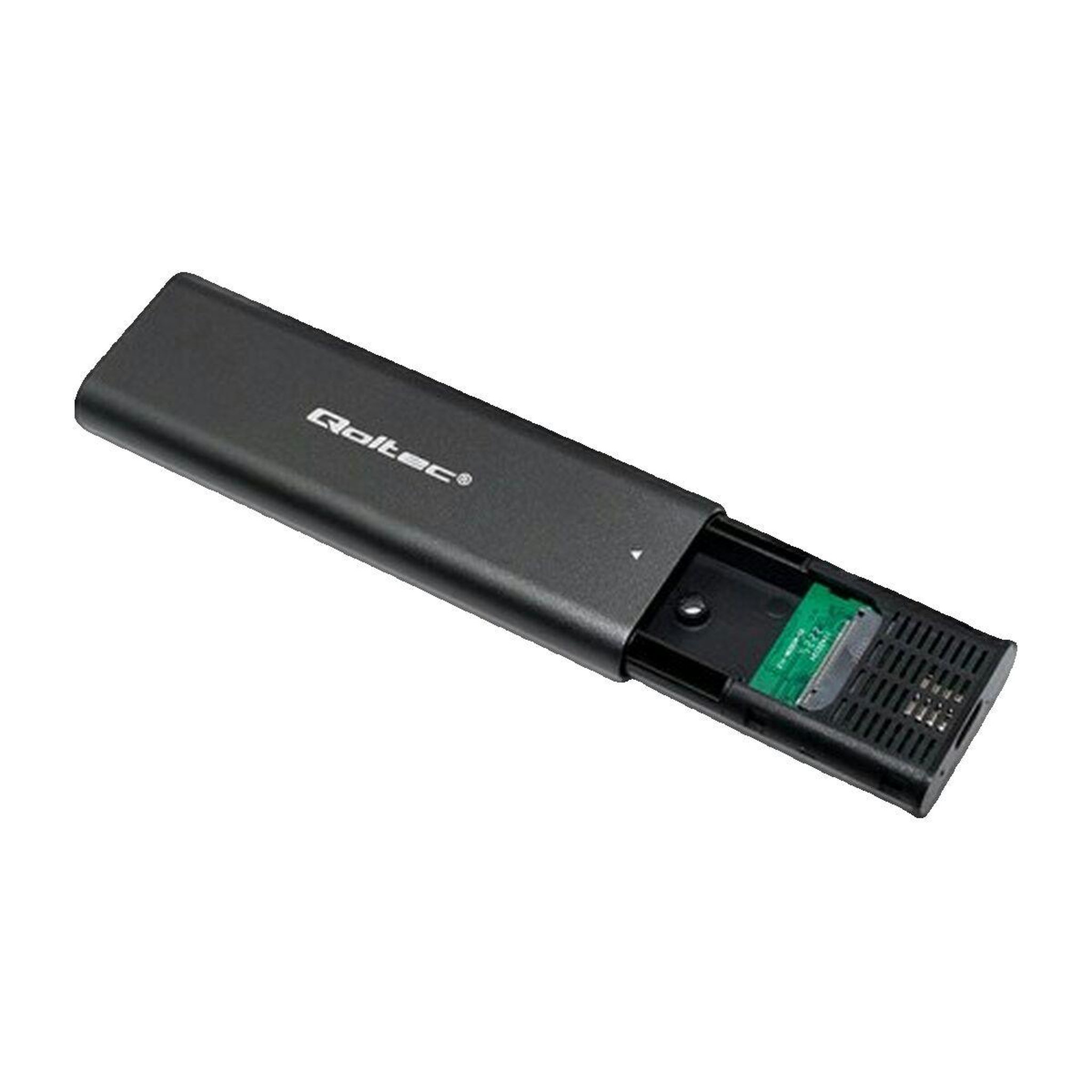 Voir la diapositive 2 : QOLTEC Boîtier externe Qoltec 50312 USB 3.1 Gen 2 pour disques M.2 SATA SSD et NVME