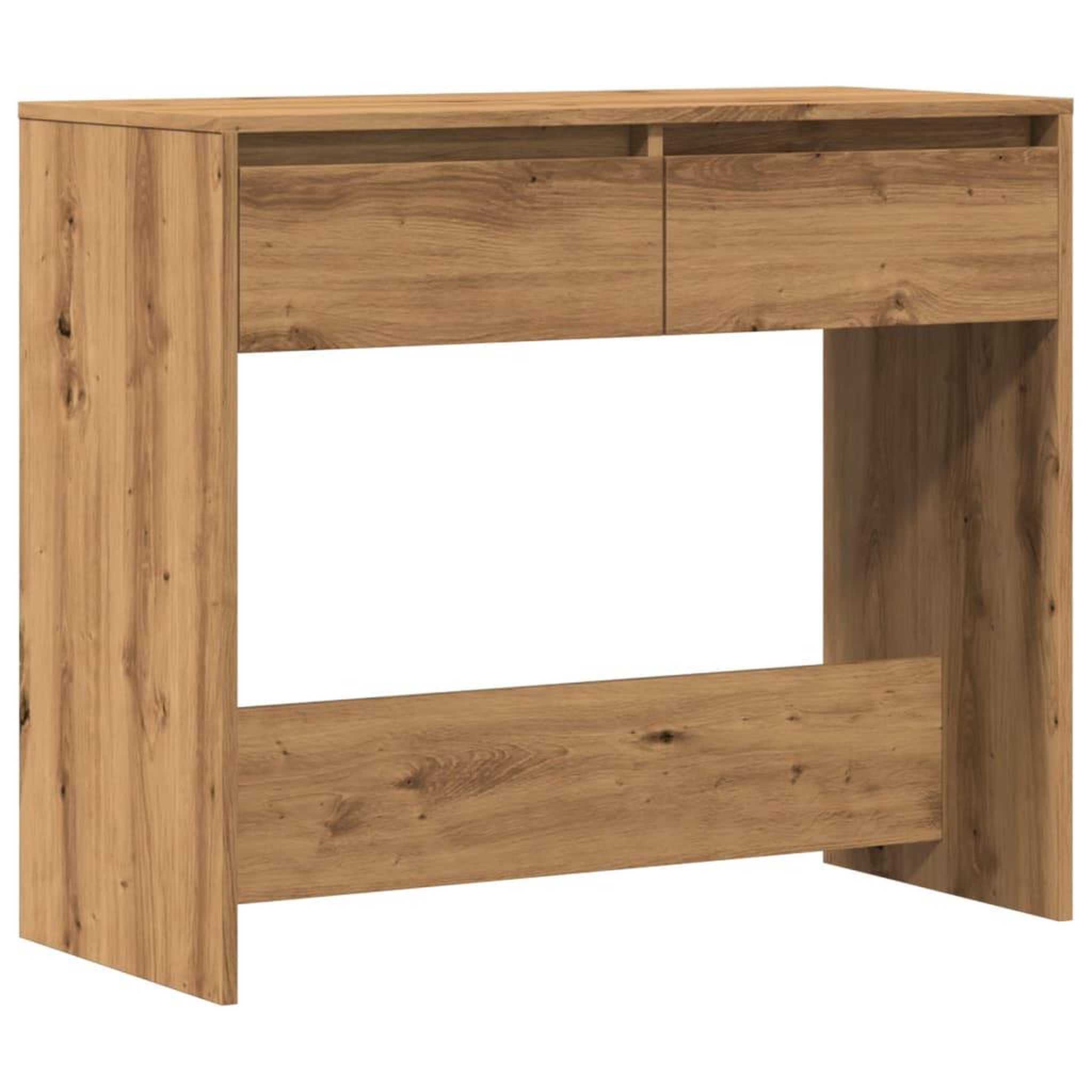 Voir la diapositive 2 : VIDAXL Table console chene artisanal 89x41x76,5 cm bois d'ingenierie