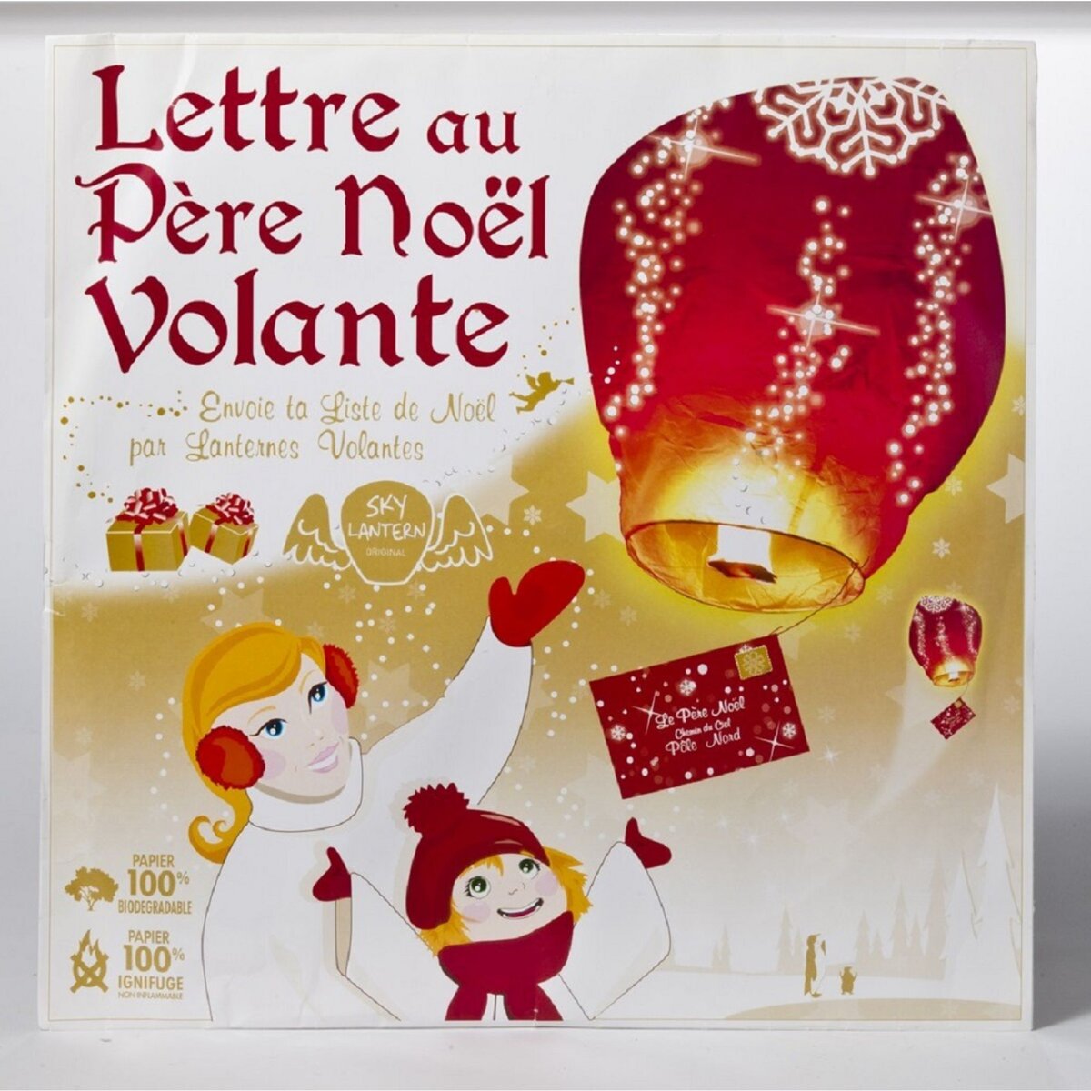 CIDDECO Lanterne Lettre Père Noël pas cher Auchan.fr