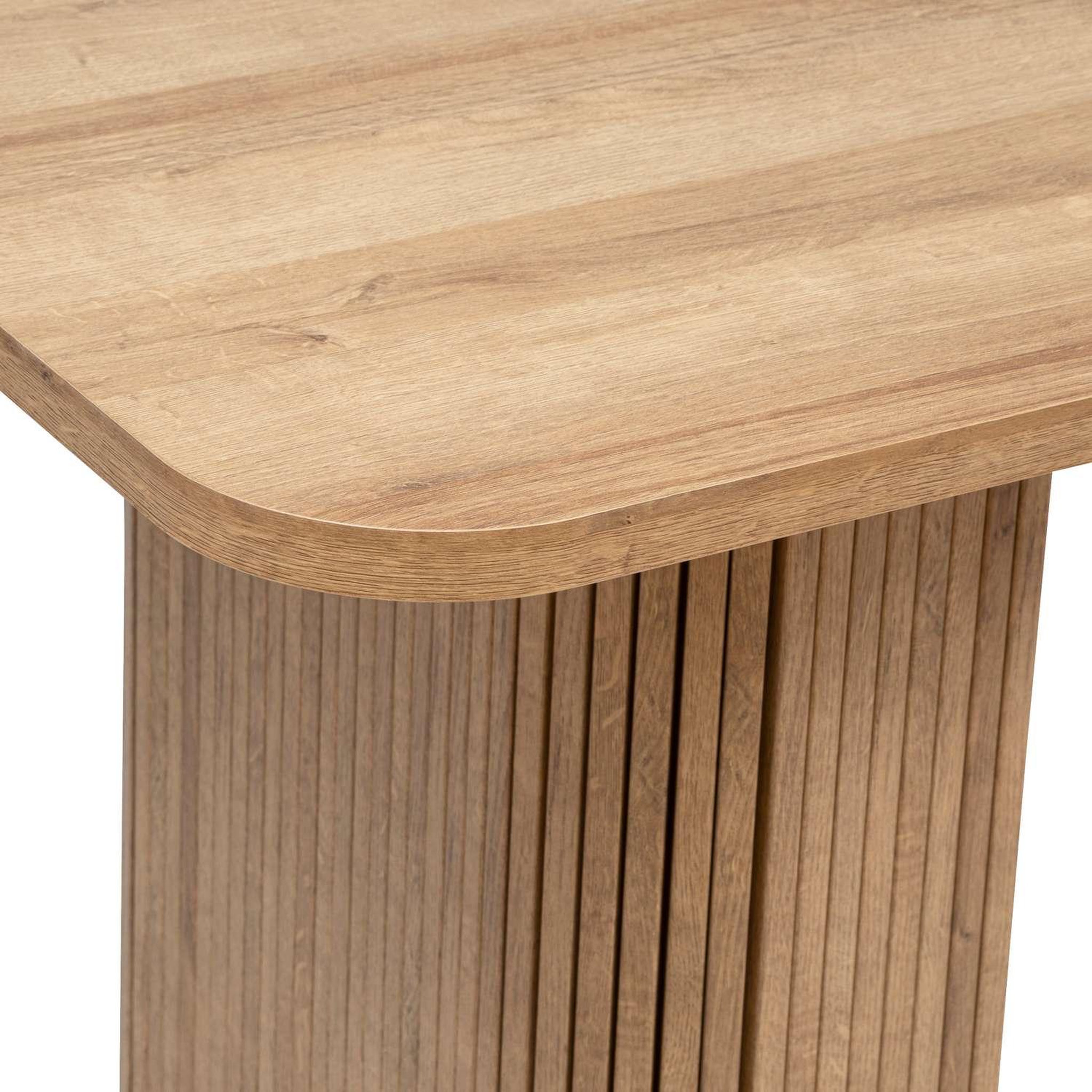Voir la diapositive 3 : ATMOSPHERA Table à manger colva pour 6 personnes en bois - marron