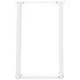 Voir la diapositive 5 : VIDAXL Pieds de table a manger forme de U 2 pcs blanc 50x(72-73) cm