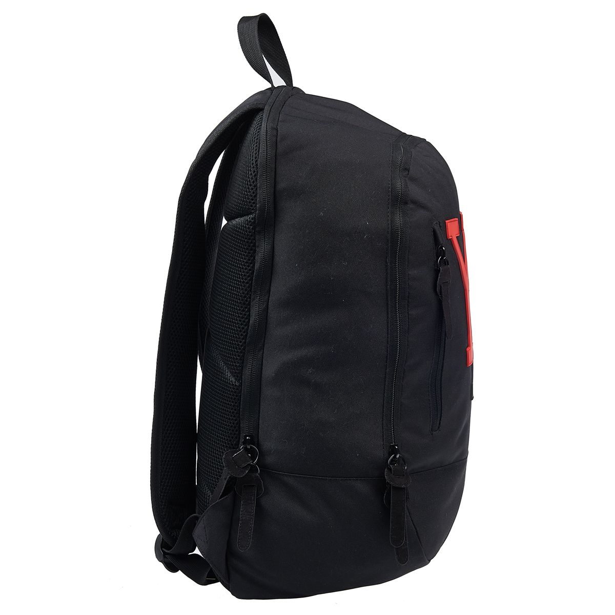 AUCHAN Sac à dos polyester noir et rouge YOUNG'S ATTITUDE