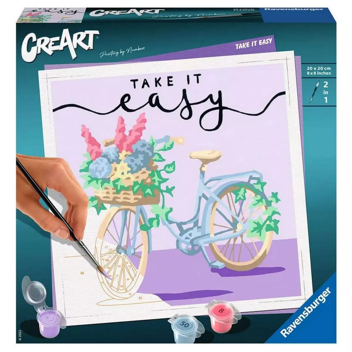 RAVENSBURGER CreArt Peinture au numéro : Carré - Take it easy
