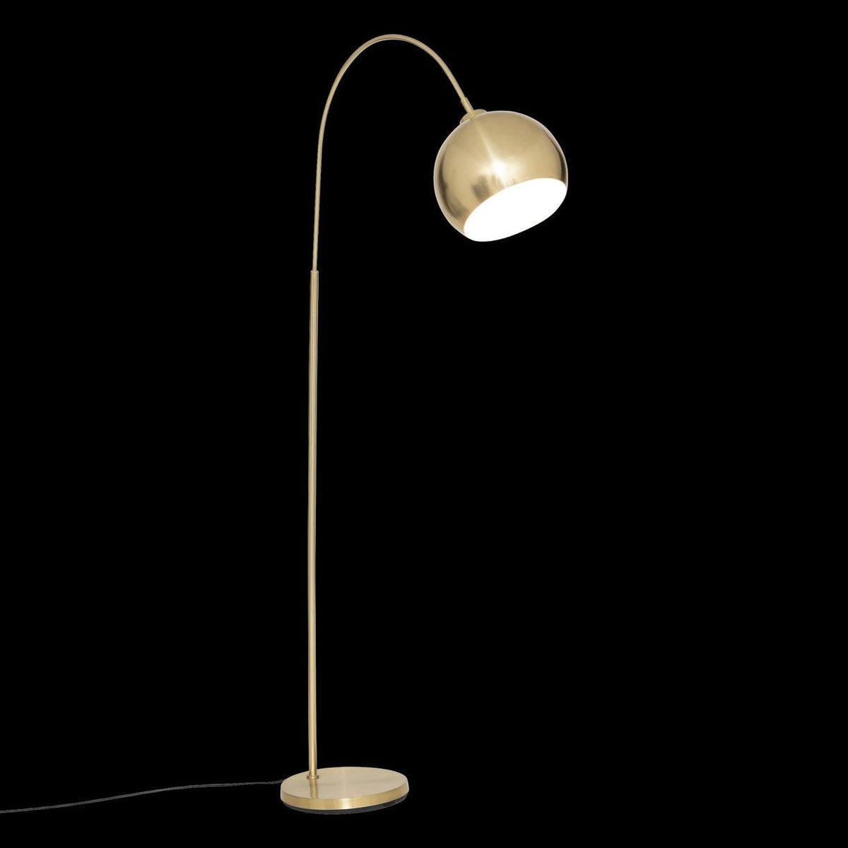 ATMOSPHERA Lampadaire arc en acier FLORIS - H. 177 cm - Doré