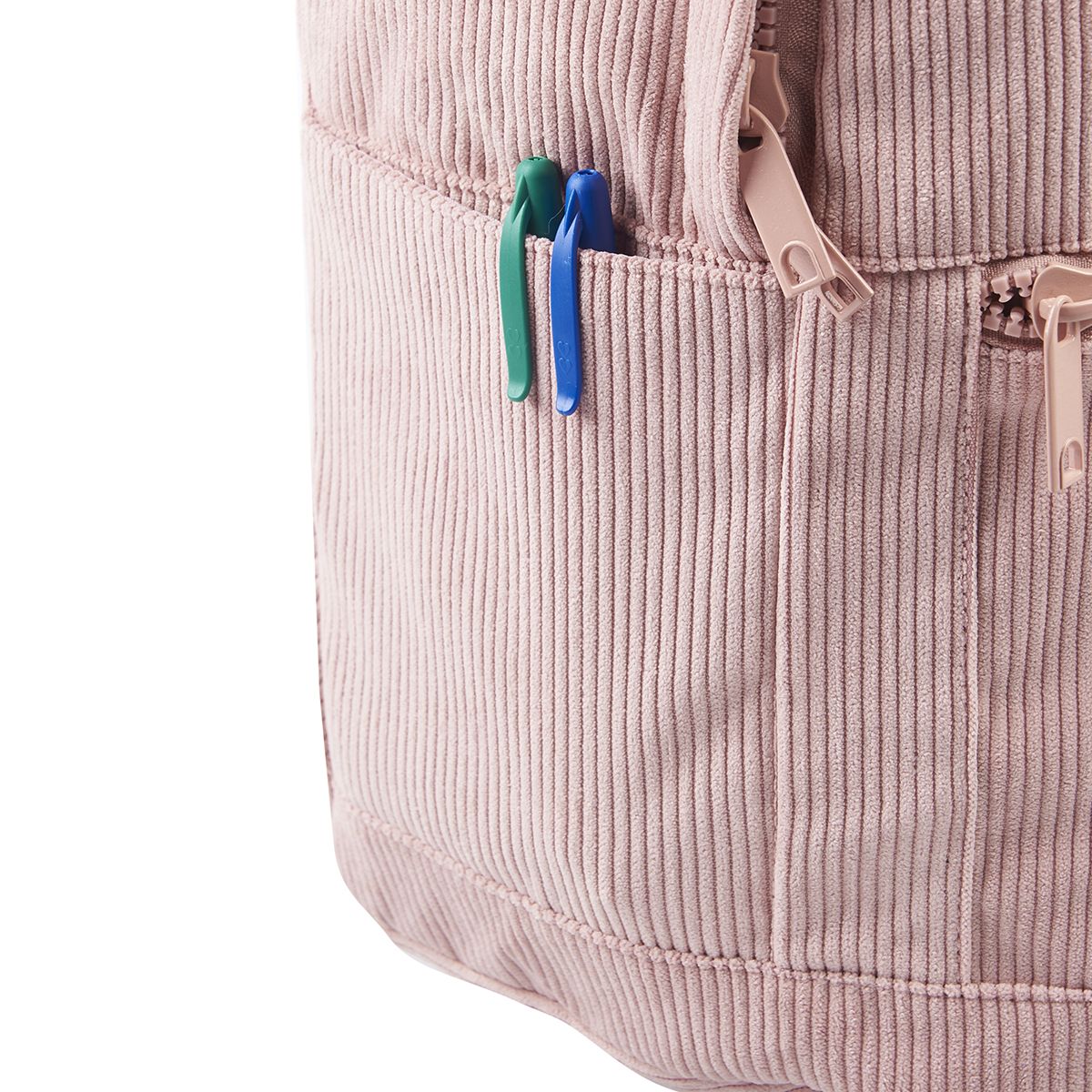 YOUNG'S ATTITUDE Sac à dos rose avec compartiment pour ordinateur effet velours