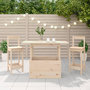 Voir la diapositive 4 : VIDAXL Table de jardin 100x50x75 cm bois massif de pin