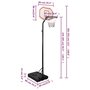 Voir la diapositive 6 : VIDAXL Support de basket-ball Blanc 282-352 cm Polyethylene