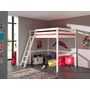 Voir la diapositive 1 : Lit mezzanine en pin massif  140x200 cm CED