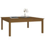 Voir la diapositive 5 : VIDAXL Table basse Marron miel 100x100x40 cm Bois massif de pin