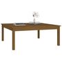 Voir la diapositive 5 : VIDAXL Table basse Marron miel 100x100x40 cm Bois massif de pin