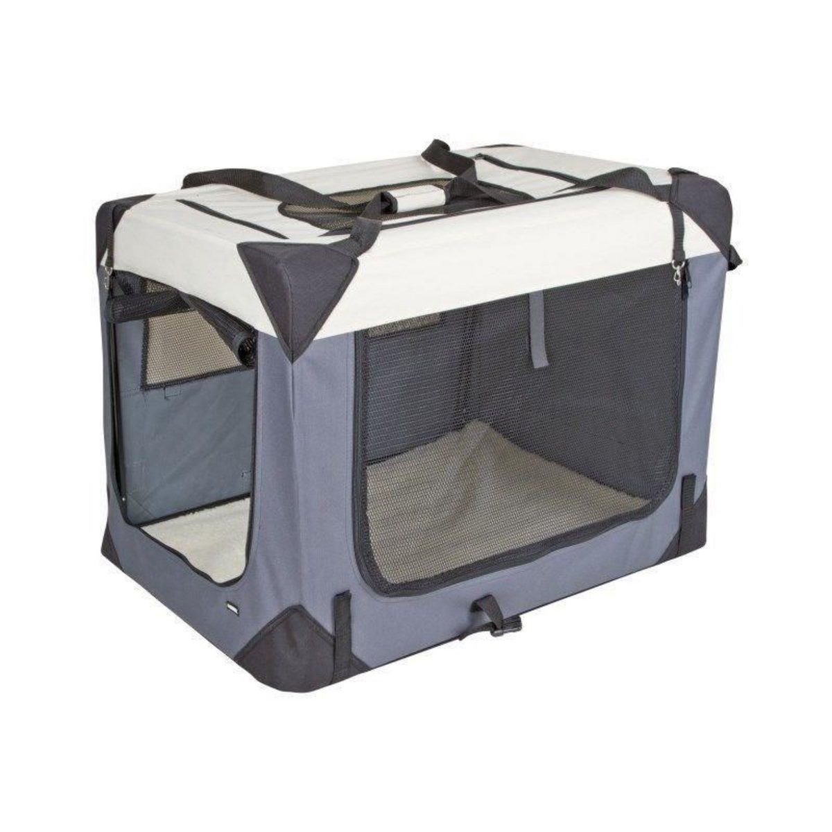 KERBL Box de transport - KERBL - Journey - 81 x 58 x 58 cm - Gris / Beige