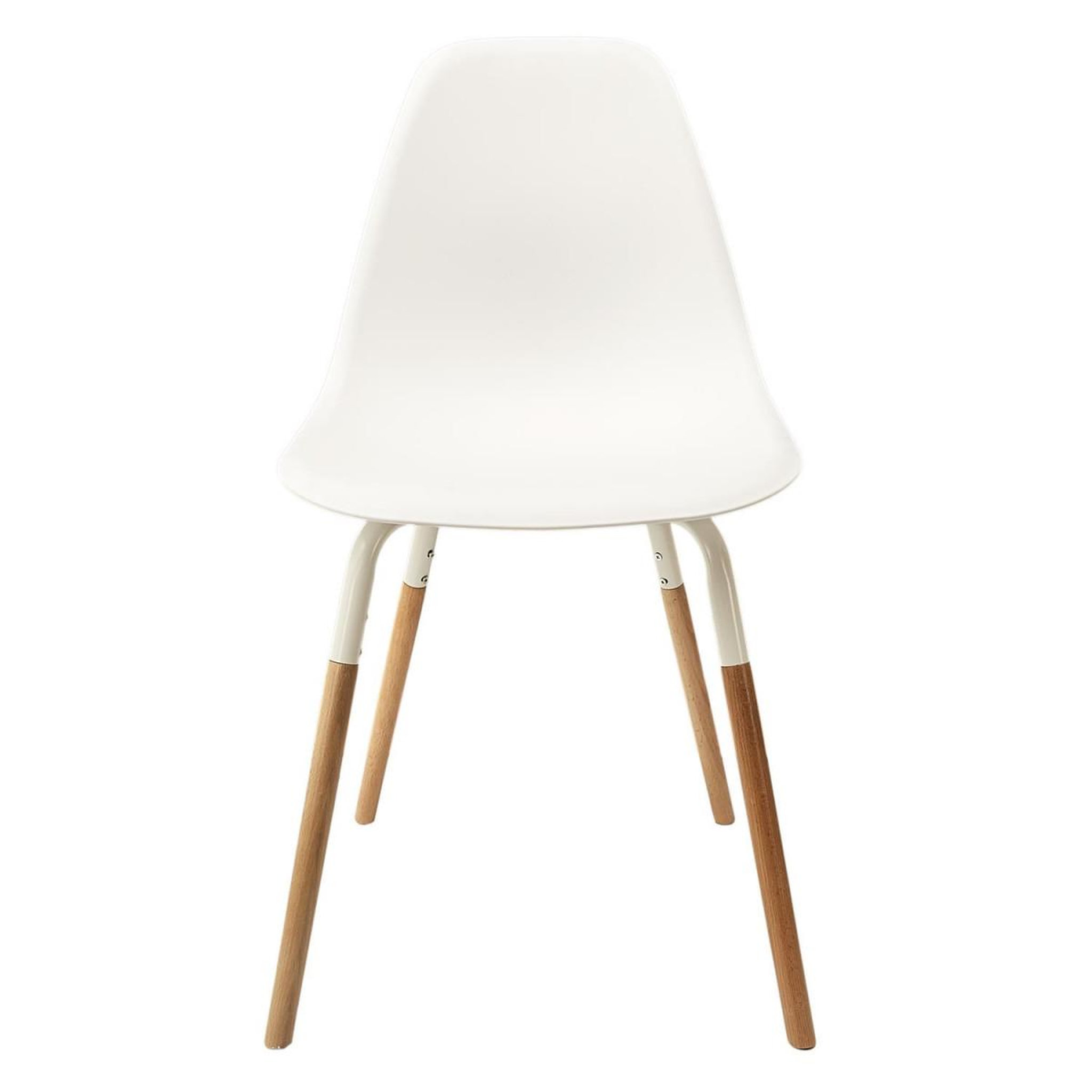Voir la diapositive 3 : The Home Deco Factory Lot de 4 chaises scandinaves  phénix  81cm blanc