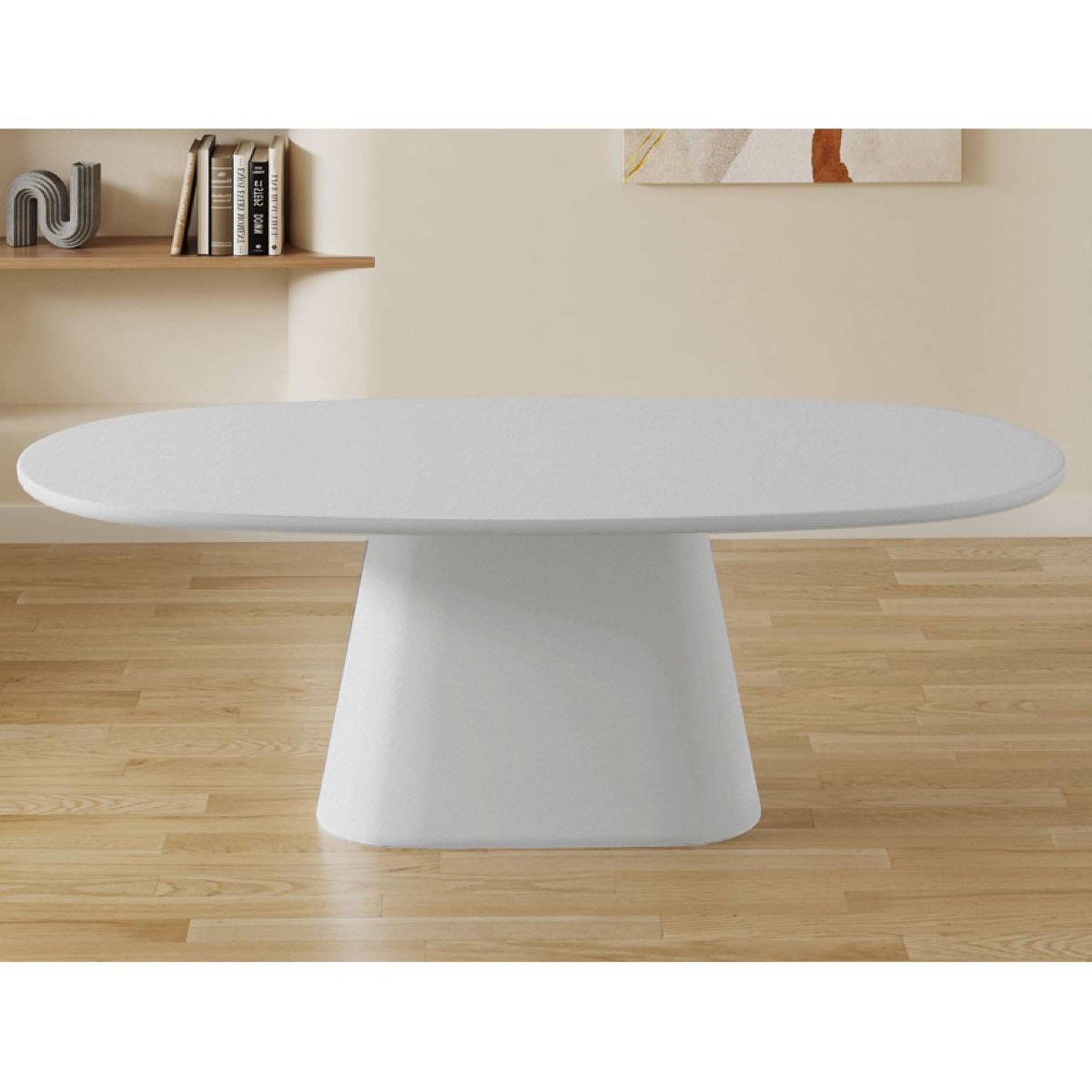 Voir la diapositive 2 : JLC KREATION Table à manger ovale organique 220cm RITA