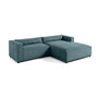 Voir la diapositive 5 : LISA DESIGN Ela - canapé d'angle droit 4 places - en tissu velours relief