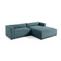Voir la diapositive 5 : LISA DESIGN Ela - canapé d'angle droit 4 places - en tissu velours relief