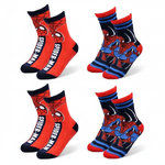 Marvel Pack de Chaussettes Antidérapantes Enfant MARVEL SPIDER-MAN (Lot de 4). Coloris disponibles : Multicolore