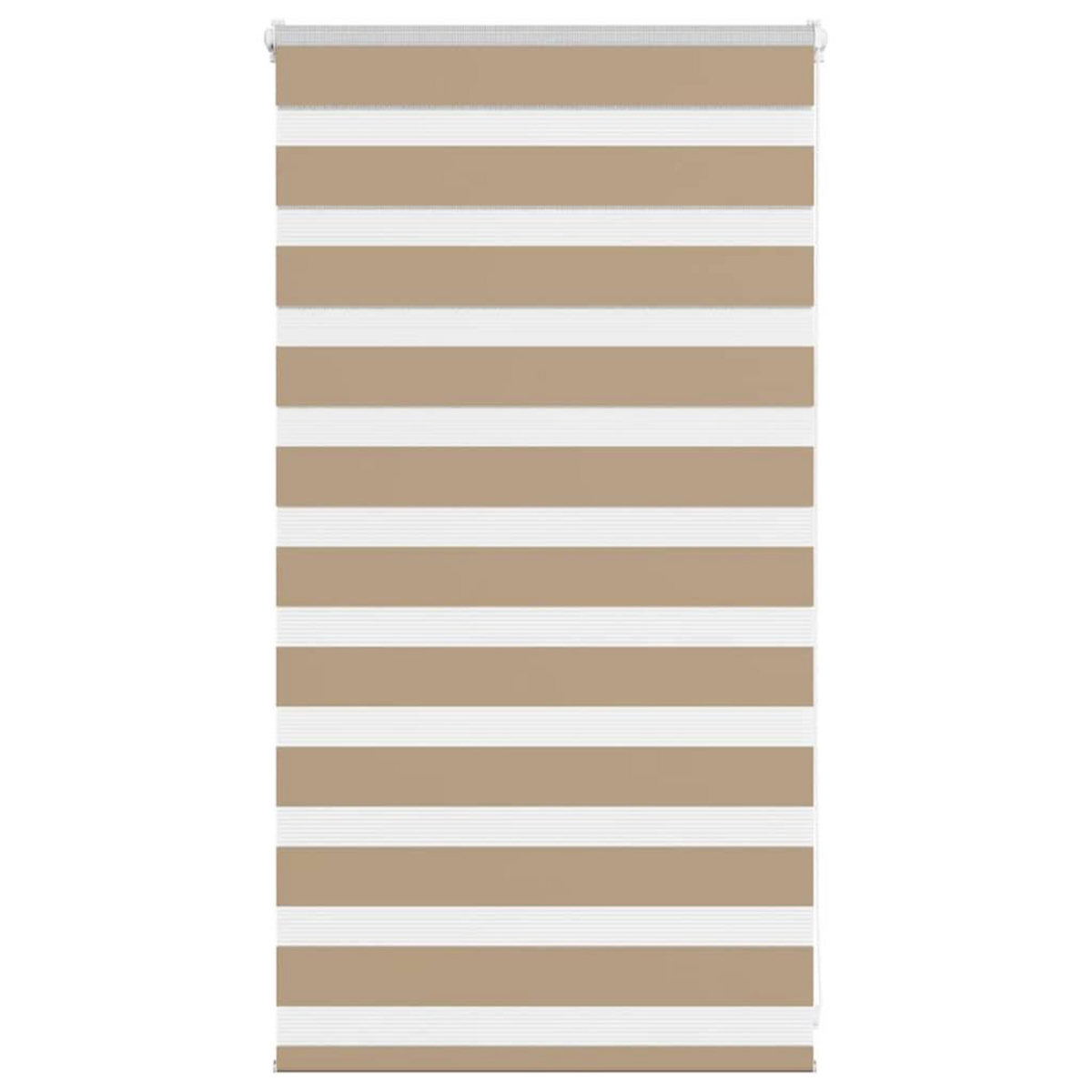 VIDAXL Store zebre marron sable largeur du tissu 85,9 cm polyester