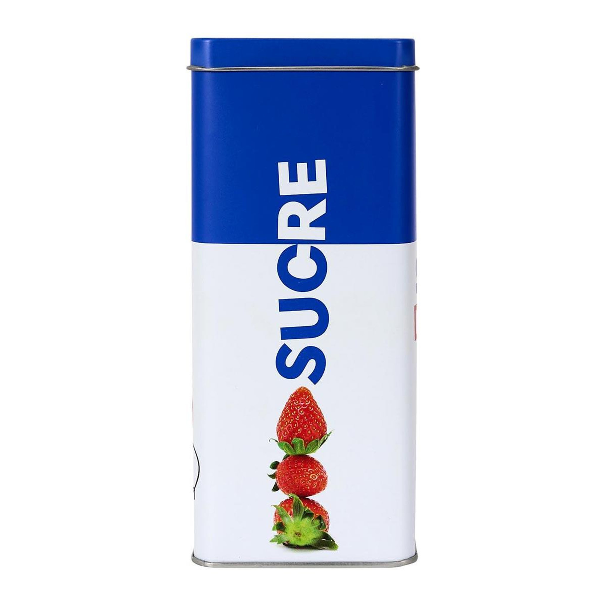 Voir la diapositive 3 : COOK CONCEPT Boîte à sucre en métal  ludique  18cm bleu