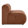 Voir la diapositive 5 : LISA DESIGN Debbie - module d'assise sans accoudoirs en tissu texturé