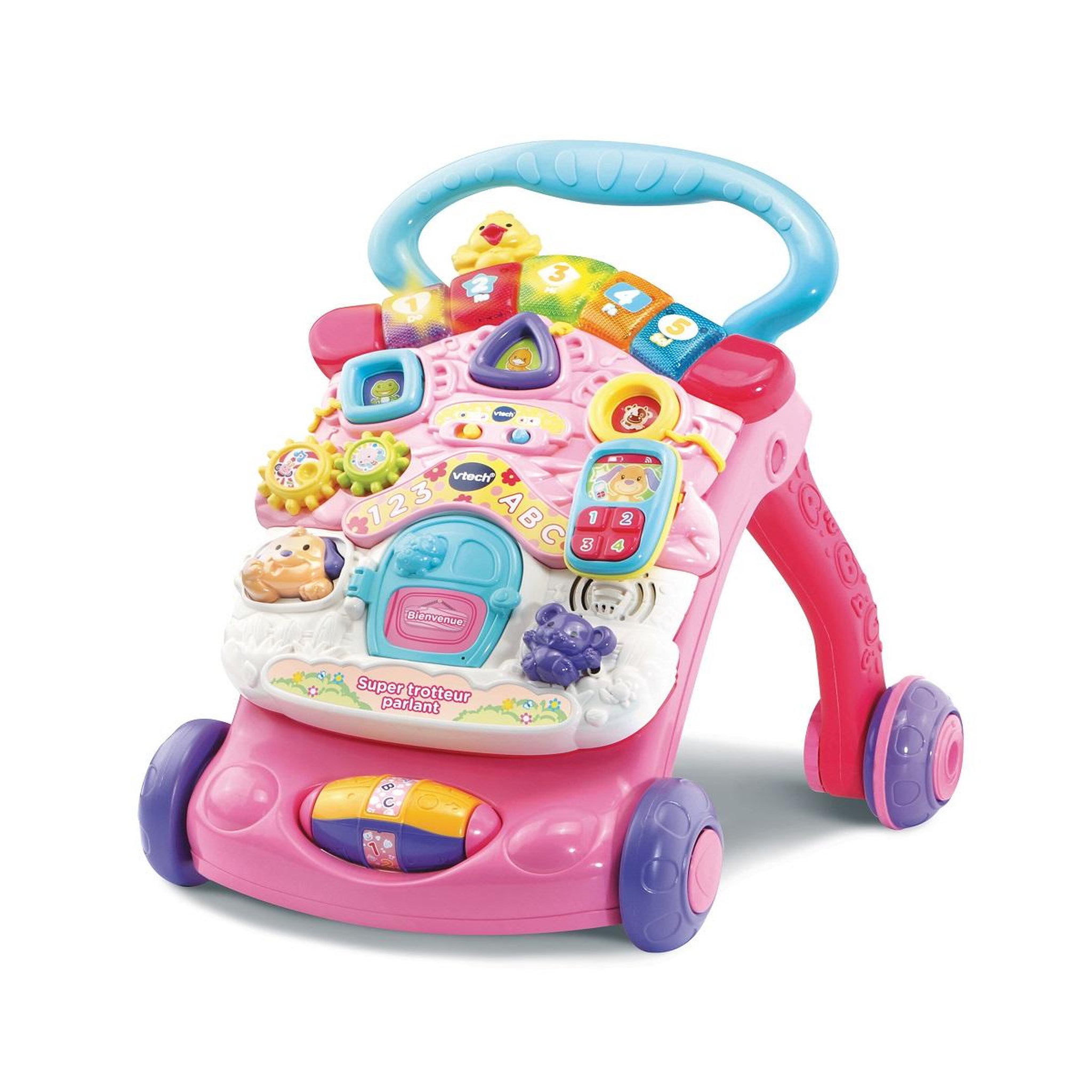 VTECH Super trotteur parlant 2 en 1 rose