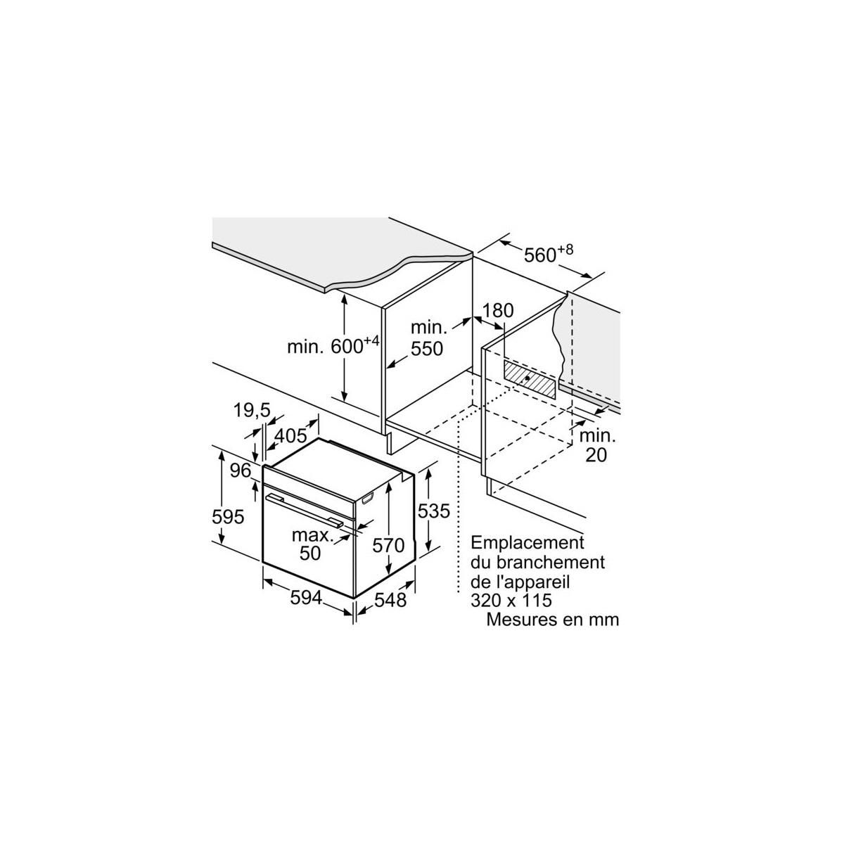 Neff Four intégrable multifonction 71l 60cm ecoclean+hydrolyse - B1ACD5AN3F
