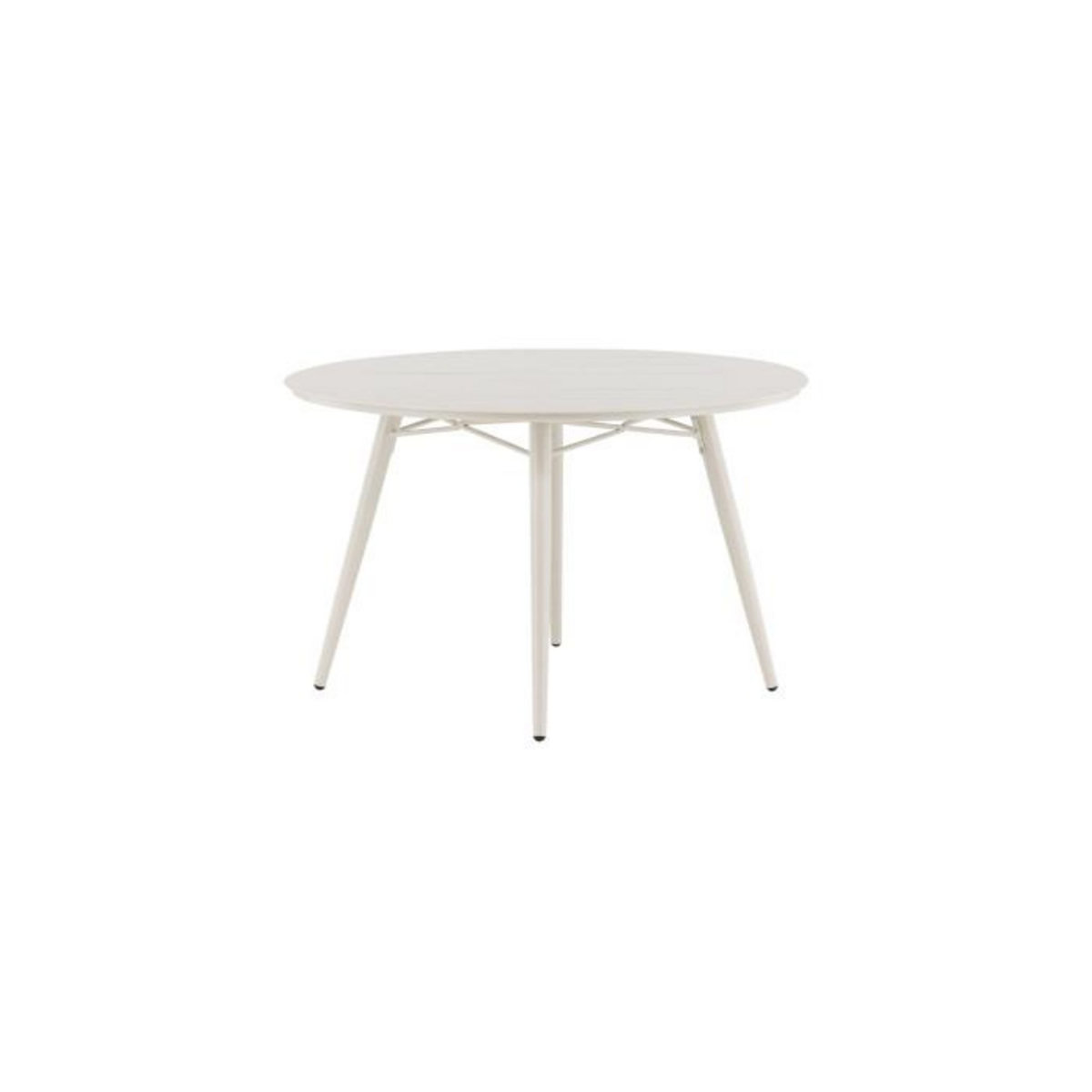Paris Prix Table de Jardin Ronde Design  Lina  120cm Beige