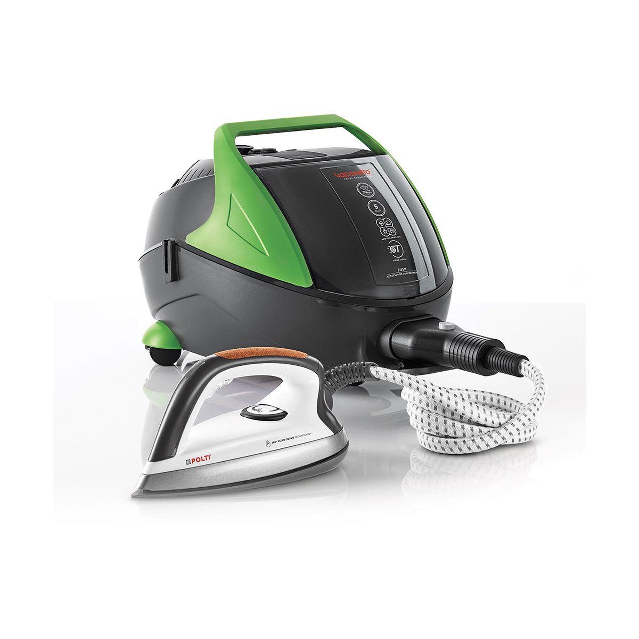 Voir la diapositive 2 : POLTI Fer fluid curve pro95 accessoire lissage nettoyeur vaporetto