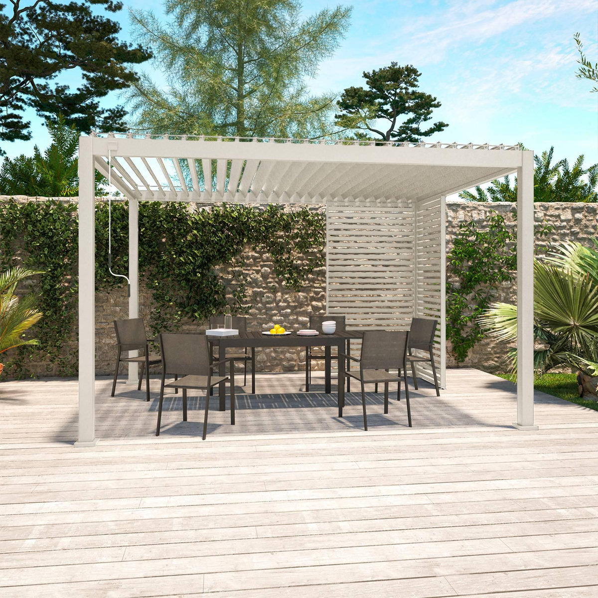 SWEEEK Persienne pour pergola bioclimatique Triomphe, aluminium