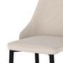 Voir la diapositive 6 : Rendez vous déco Lot de 2 chaises en tissu beige et pieds en métal - Pipo