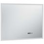 Voir la diapositive 3 : VIDAXL Miroir a LED et capteur tactile et affichage d'heure 80x60 cm