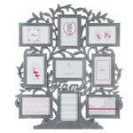 ATMOSPHERA Pêle-mêle 9 Photos Arbre - 53 x 60 cm. Coloris disponibles : Blanc