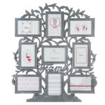 ATMOSPHERA Pêle-mêle 9 Photos Arbre - 53 x 60 cm. Coloris disponibles : Blanc