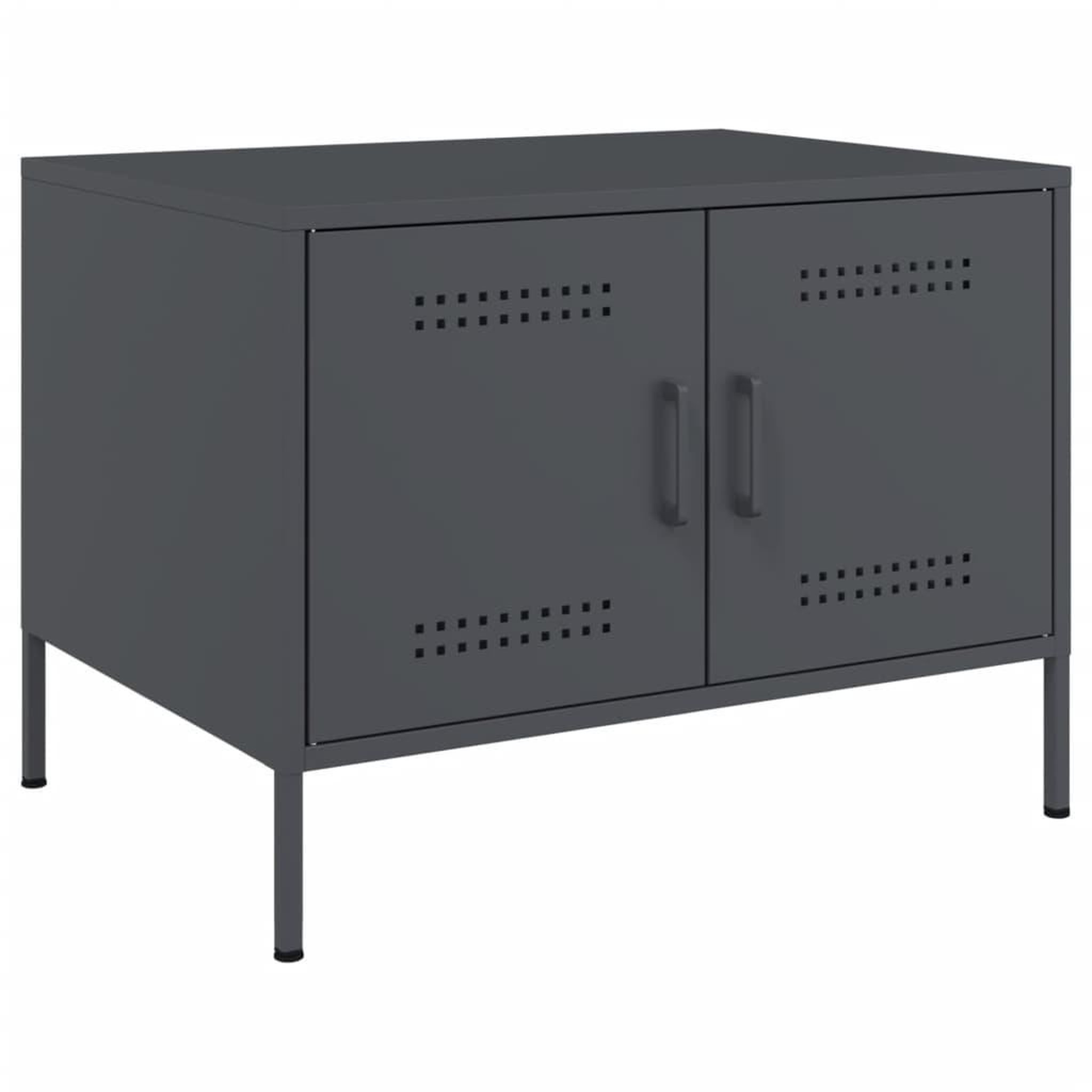 VIDAXL Table basse anthracite 68x50x50,5 cm acier