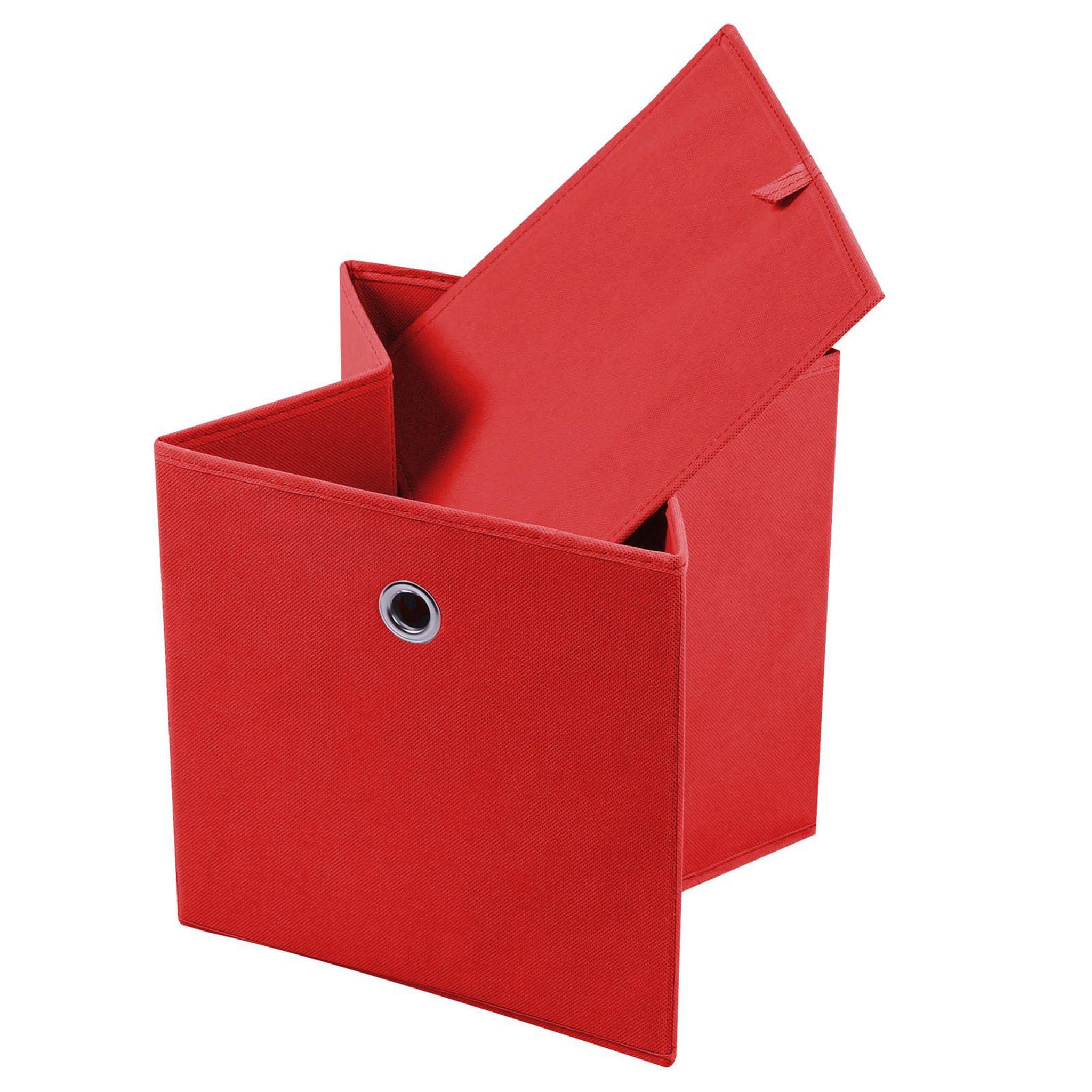 Voir la diapositive 2 : IDIMEX Lot de 2 boîtes de rangement ELA, en tissu
