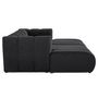 Voir la diapositive 5 : LISA DESIGN Debbie - canapé modulable droit 3 places avec double méridienne - assise profonde - en tissu texturé