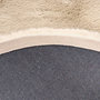Voir la diapositive 4 : Paris Prix Tapis Uni Rond Doux à Poils Longs  Rabbit  Ivoire