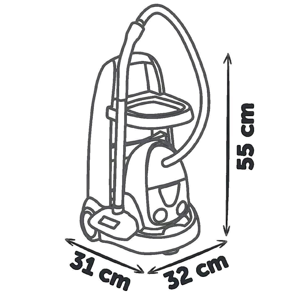 SMOBY Kit de nettoyage et de rangement Smoby avec aspirateur électronique