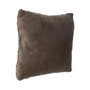 Voir la diapositive 3 : ATMOSPHERA Coussin Imitation Fourrure  Bouclée  45x45cm Taupe