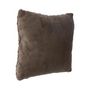 Voir la diapositive 3 : ATMOSPHERA Coussin Imitation Fourrure  Bouclée  45x45cm Taupe