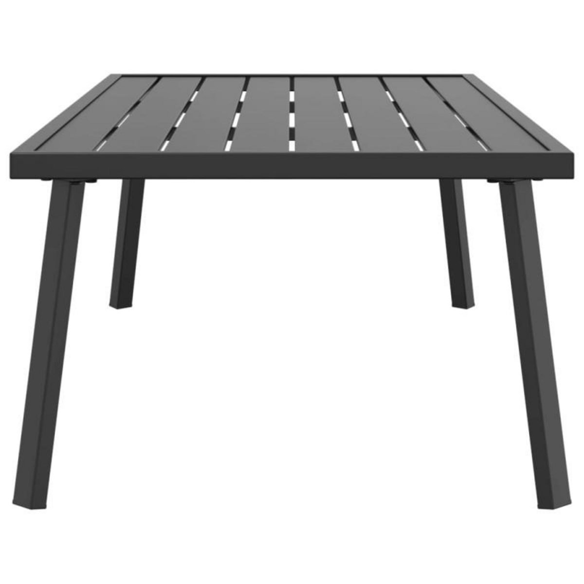 VIDAXL Table basse de jardin anthracite 110x55x35 cm acier