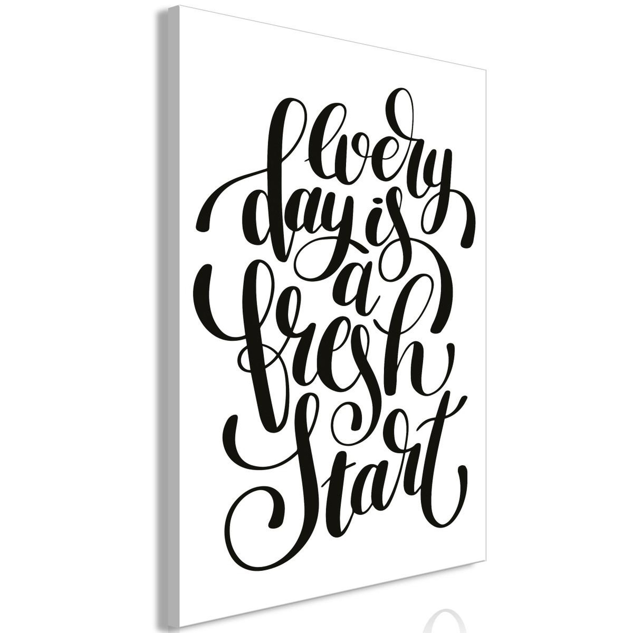 Voir la diapositive 1 : Paris Prix Tableau Imprimé  Every Day is a Fresh Start