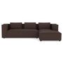 Voir la diapositive 3 : LISA DESIGN Stella - canapé d'angle droit 4 places en simili