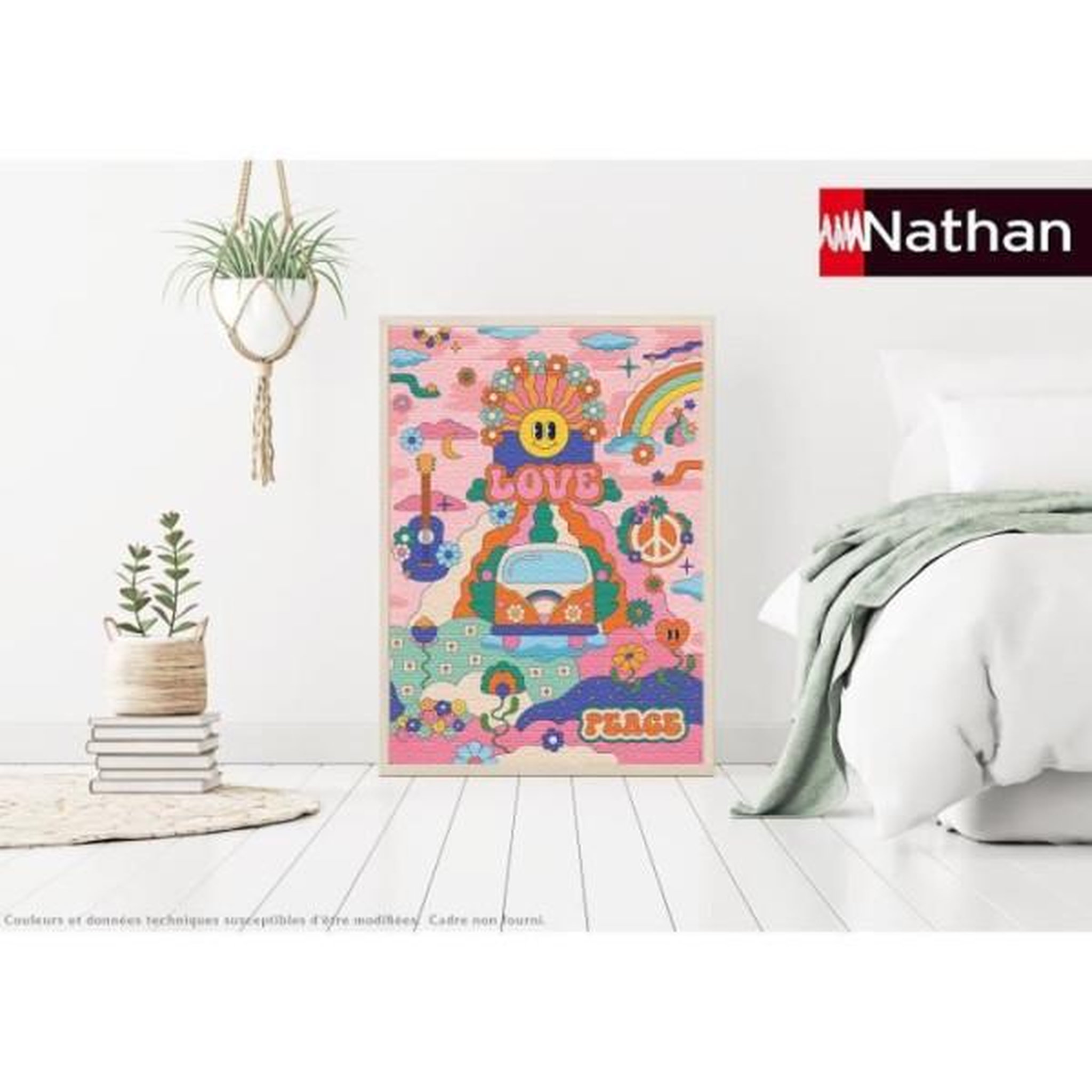 Voir la diapositive 3 : RAVENSBURGER Puzzle 1000 pieces hippie style / cha cha pop, des 14 ans, puzzle de qualité supérieure, collection artiste, 12001443, nathan