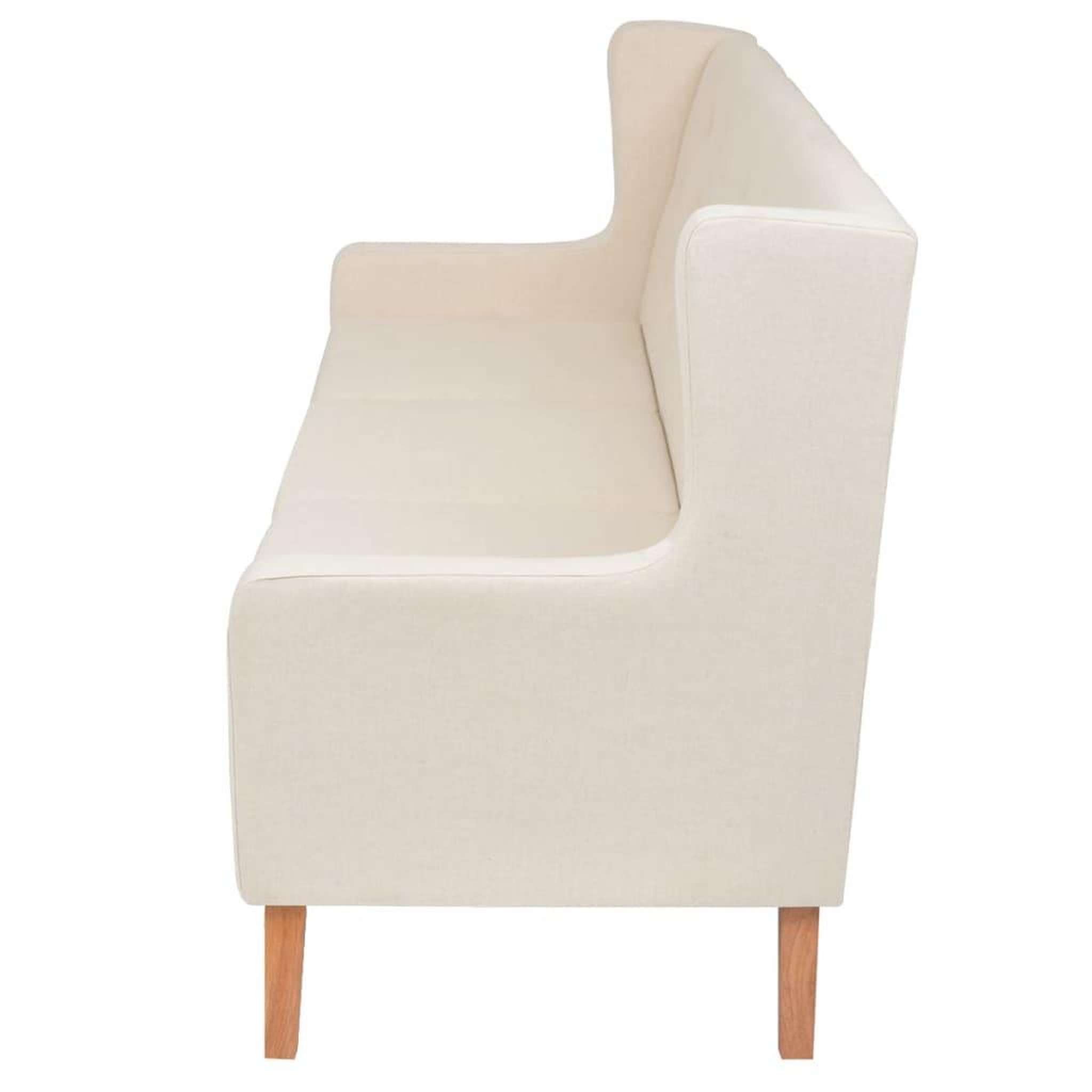 Voir la diapositive 4 : VIDAXL Ensemble de canapes 2 pcs tissu blanc creme