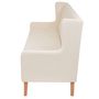 Voir la diapositive 4 : VIDAXL Ensemble de canapes 2 pcs tissu blanc creme