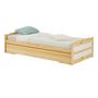 Voir la diapositive 3 : IDIMEX Lit gigogne LORENA en pin massif, 90 x 190 cm