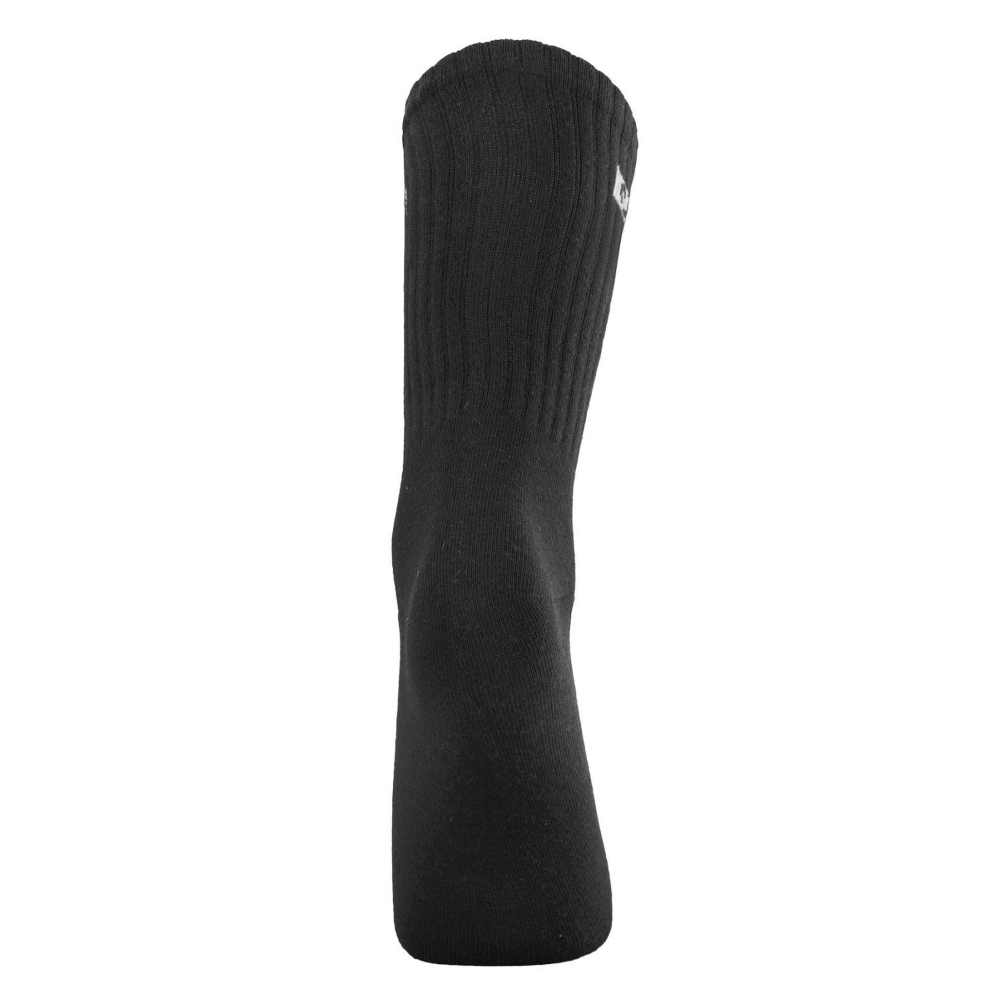 Voir la diapositive 3 : PIERRE CARDIN Lot de 6 paires de tennis homme uni logo noir 120 aiguilles spugna