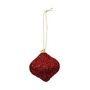 Voir la diapositive 2 : ATMOSPHERA Lot de 2 Boules de Noël Déco  Gouttes  10cm Rouge