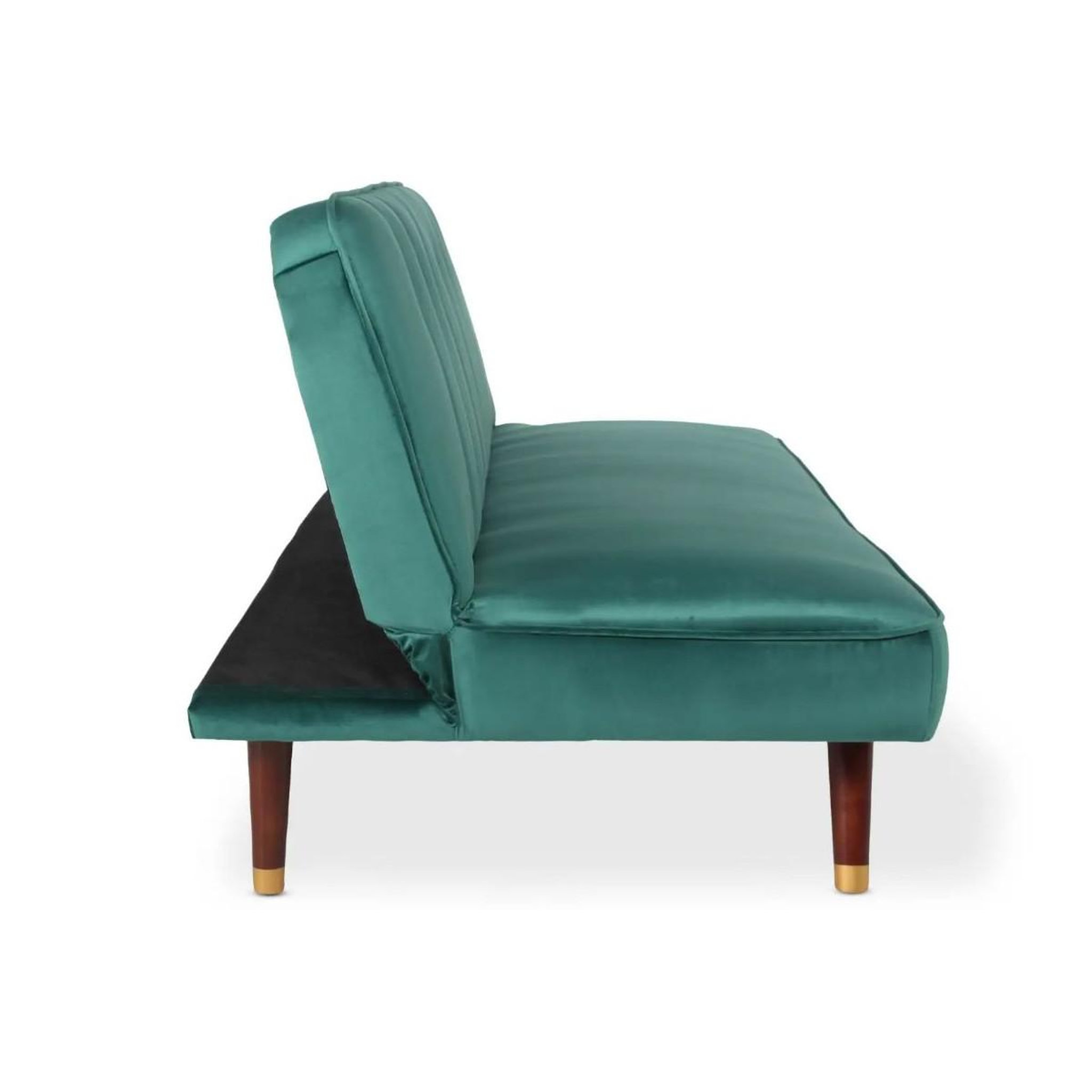 Voir la diapositive 3 : Paris Prix Canapé Convertible en Velours  Seattle  180cm Vert